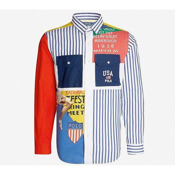 polo ralph lauren patchwork shirt