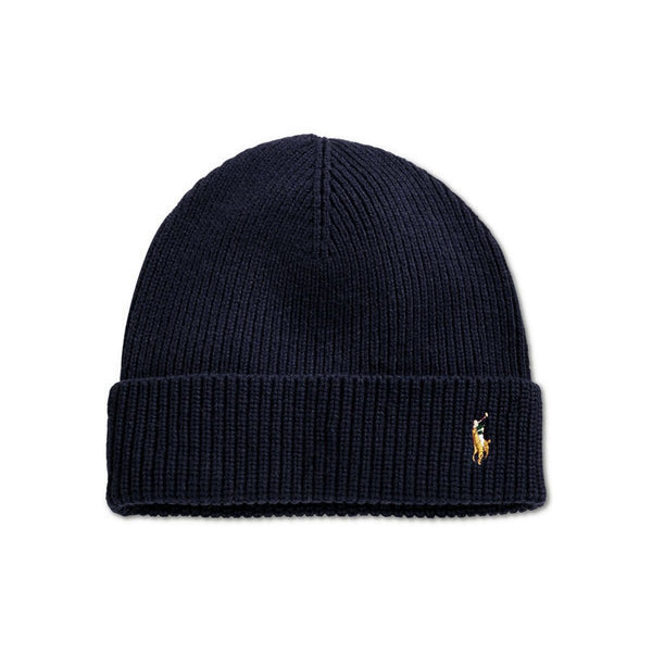 polo ralph lauren signature merino cuff hat