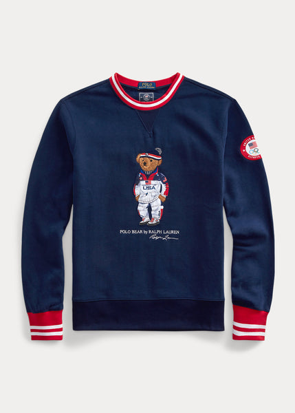 Vermindering Schijnen roltrap Polo Ralph Lauren Team USA Polo Bear Sweatshirt, Navy – OZNICO