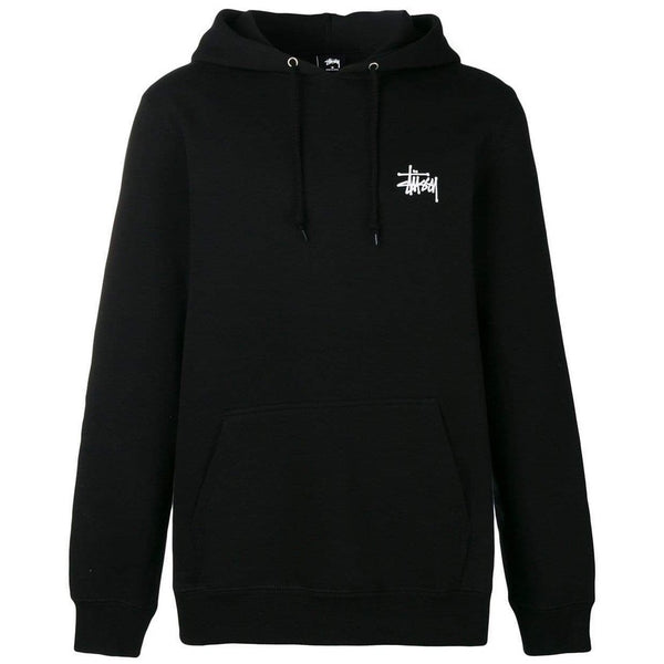 stussy hoodie black