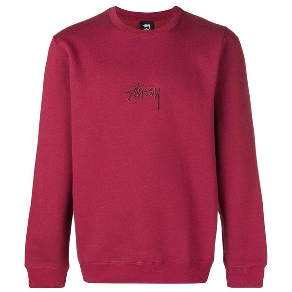 stussy stock applique crewneck sweatshirt
