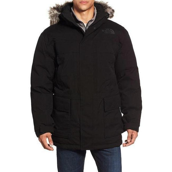 north face black parka mens