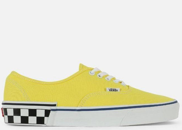 yellow and white check vans