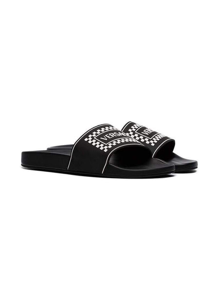 VERSACE Logo Slides, Black – OZNICO