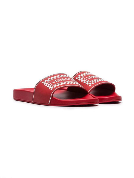 versace red flip flops