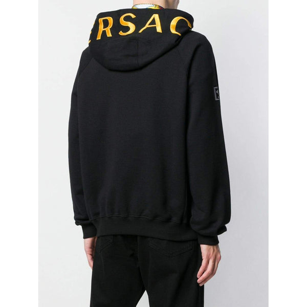 versace tracksuit black and gold
