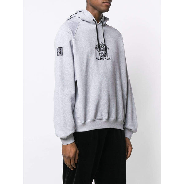 versace grey hoodie