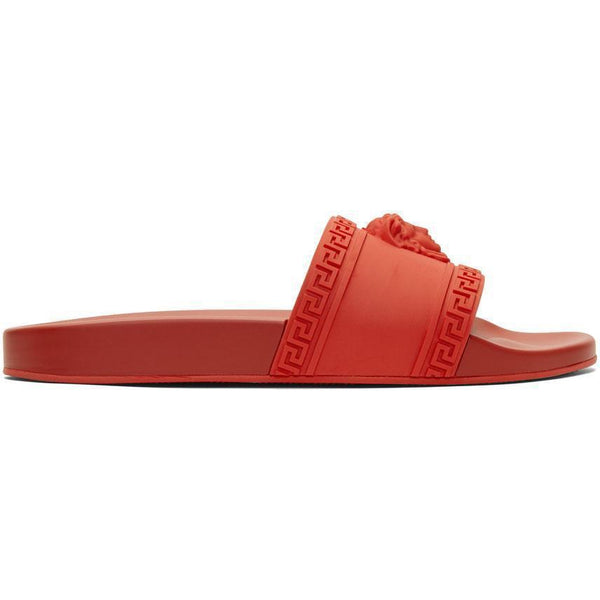 versace pool slides red