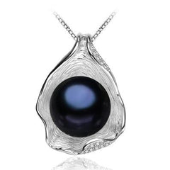 CHARM SHELL DESIGN PEARL JEWELRY,PEARL NECKLACE PENDANT, 925 STERLING SILVER JEWELRY