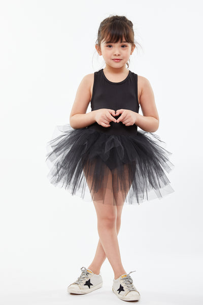 Vriend verdrievoudigen Geweldig B.A.E. Baby & Little Girl Tutu Dress in Stella Black – iloveplum