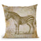 Zebra Vintage Throw Pillow By Andrea Haase