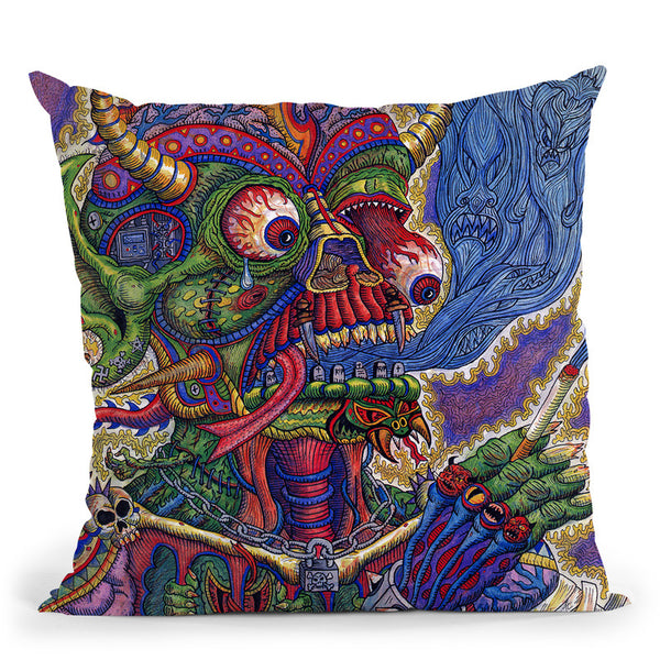 Death Throw Pillow By Chris Dyer - All About Vibe