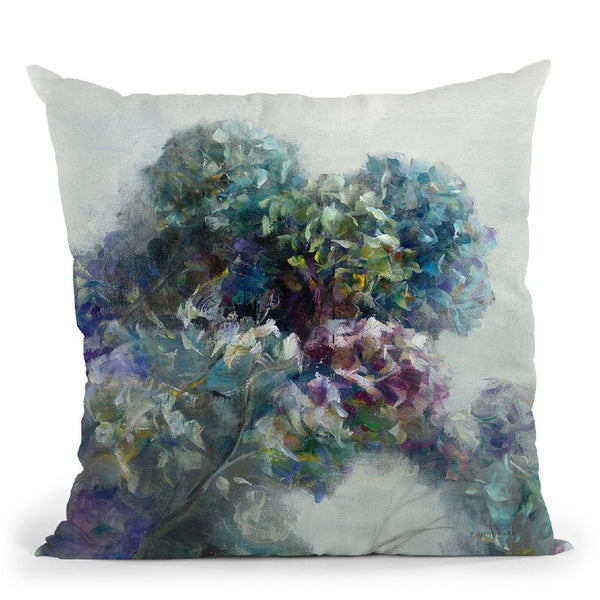 Abstract Hydrangea Throw Pillow By Danhui