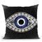 Evil Eye Ii Throw Pillow by Jodi Pedri