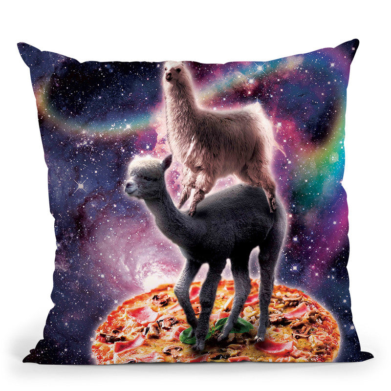 alpaca throw pillow