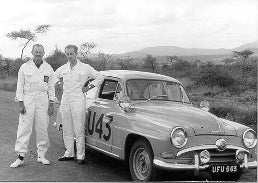 1956 East African Safari Rally Harold Rogers Sr Simca U43 UFU543 Uganda