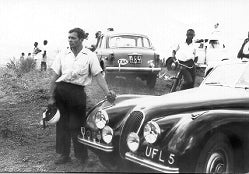 Uganda 1956 Frank Brown Jaguar XK120 