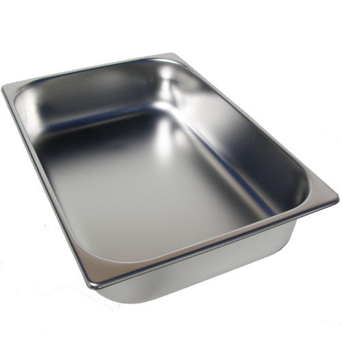5 5 Liter Shallow Stainless Steel Pan – World Of Gelato