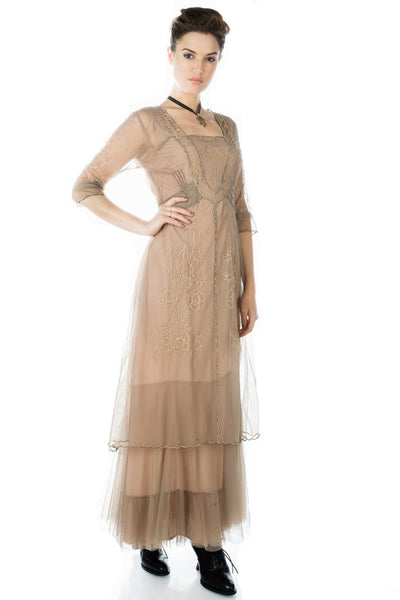 Nataya Victoria Sand Gown Dress