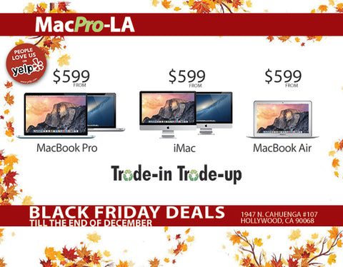 Black Friday Deals at MACPRO-LA