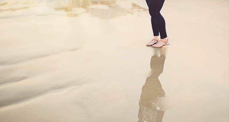 sandals and leggings