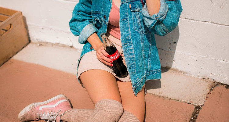 sneakers and a skirt outfit