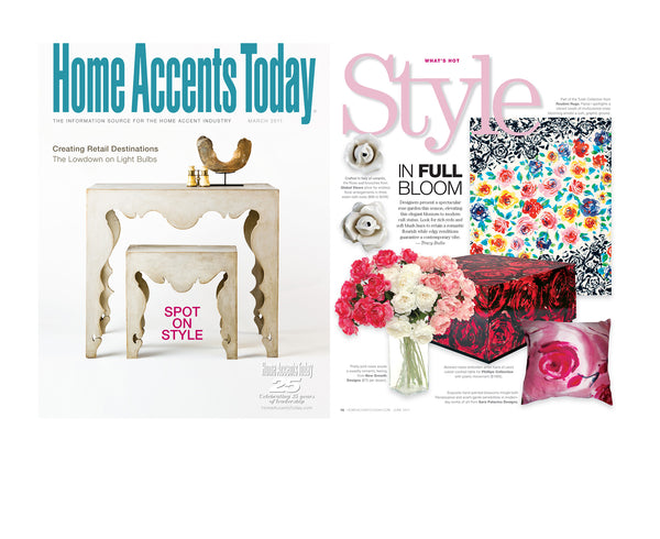 press in Home Accent about Sara Palacios Designs