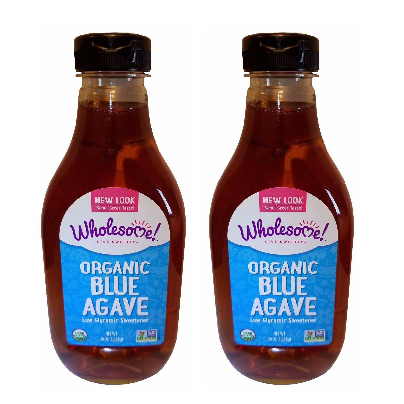 Wholesome Organic Blue Agave Low Glycemic Sweetener 36 oz 1-2 Bottles