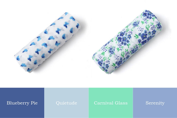 Hues of Blue: Malabar Baby's Spring Collection of Swaddles