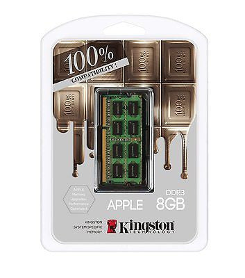 Kingston Mac Memory 8GB DDR3L-1600(PC3-12800) SO-DIMM 1.35V (KTA-MB1600L/8G) -