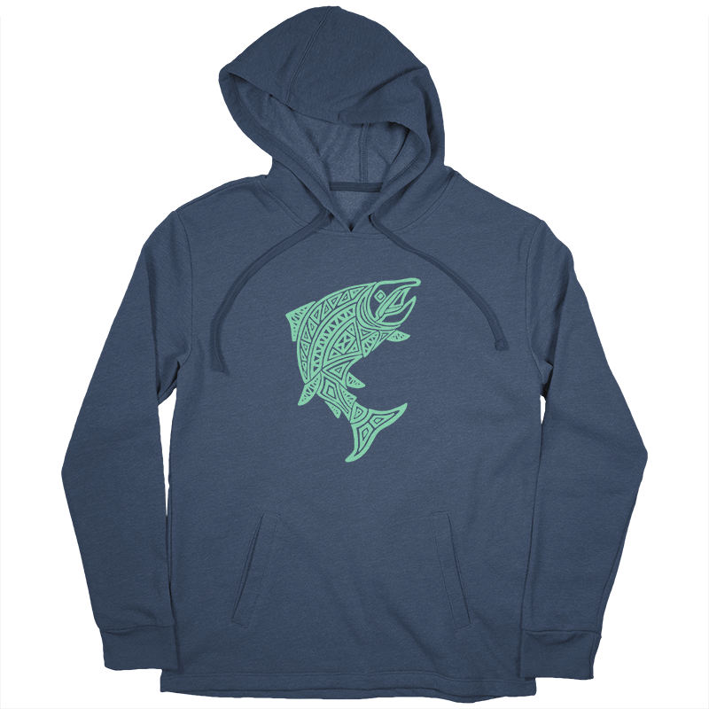 salmon hoodie