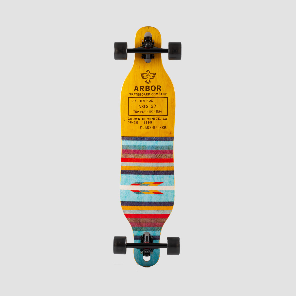 Arbor Flagship Axis (Slight 2nd's) Longboard Multi/Black - 37