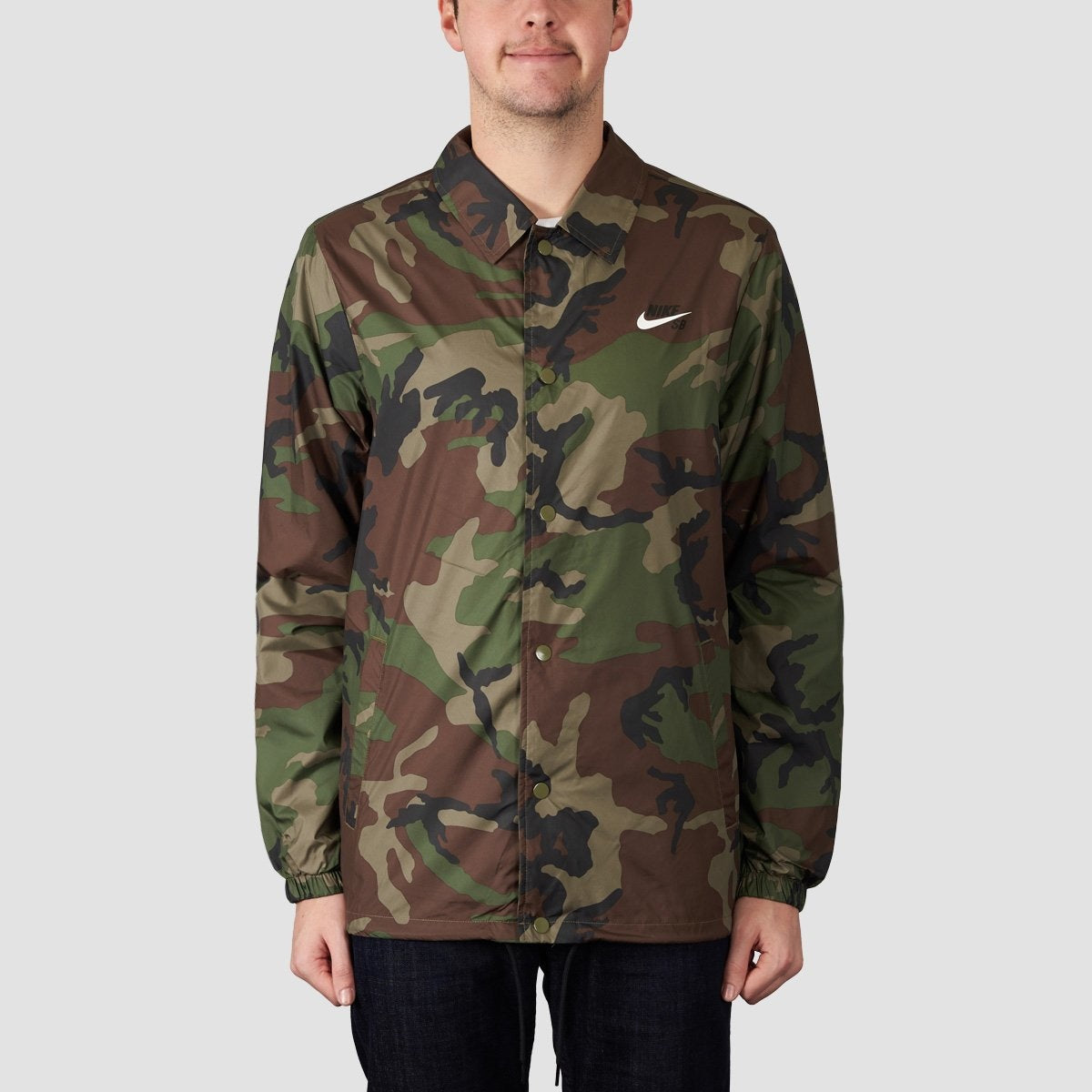 nike sb coach jacket camo