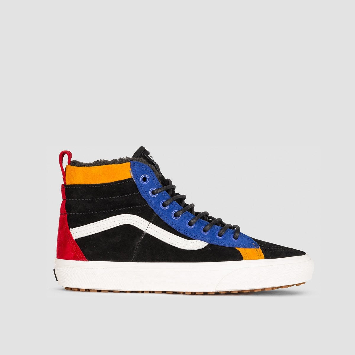 vans sk8 hi black and blue