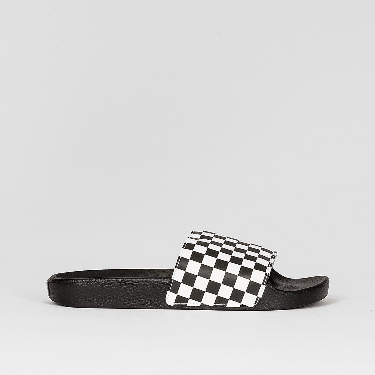 vans slides checkered