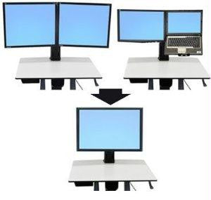 Ergotron Workfit-c Convert-to-single Hd Kit From Dual Or Lcd & Laptop