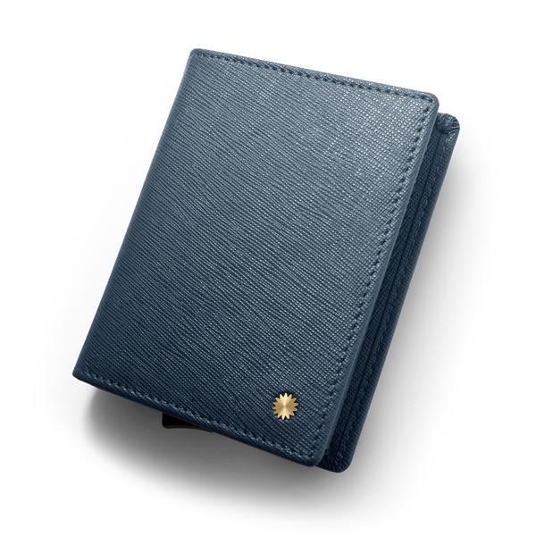 Saffiano Blue Smart Wallet / W1