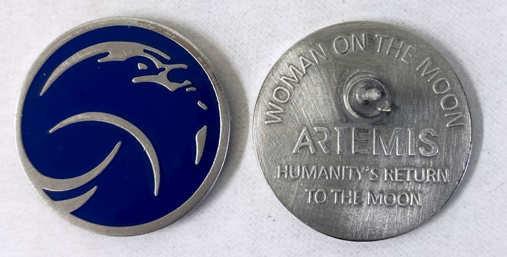 Shop Nasa Woman On The Moon Artemis Logo Lapel Pin Online From The