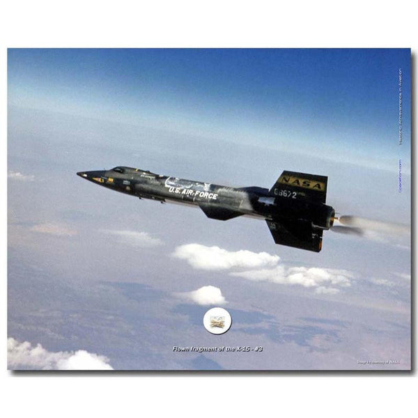 X-15 FLOWN FRAGMENT 8X10 PRESENTATION
