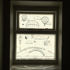 Blossom & Brush Locksbrook Inn Bath Commission window film