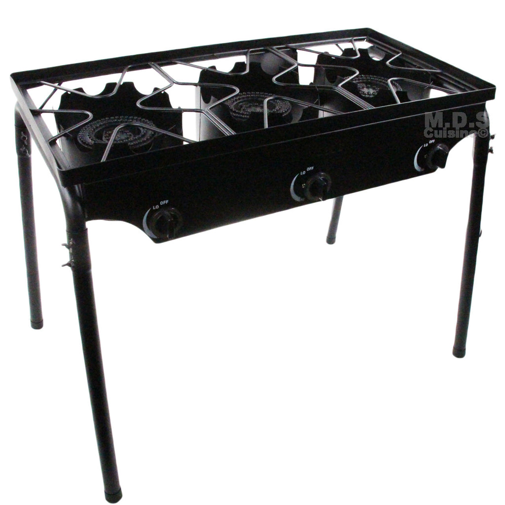 Stove Triple Burner Heavy Duty Gas Propane Outdoor Camping Bbq