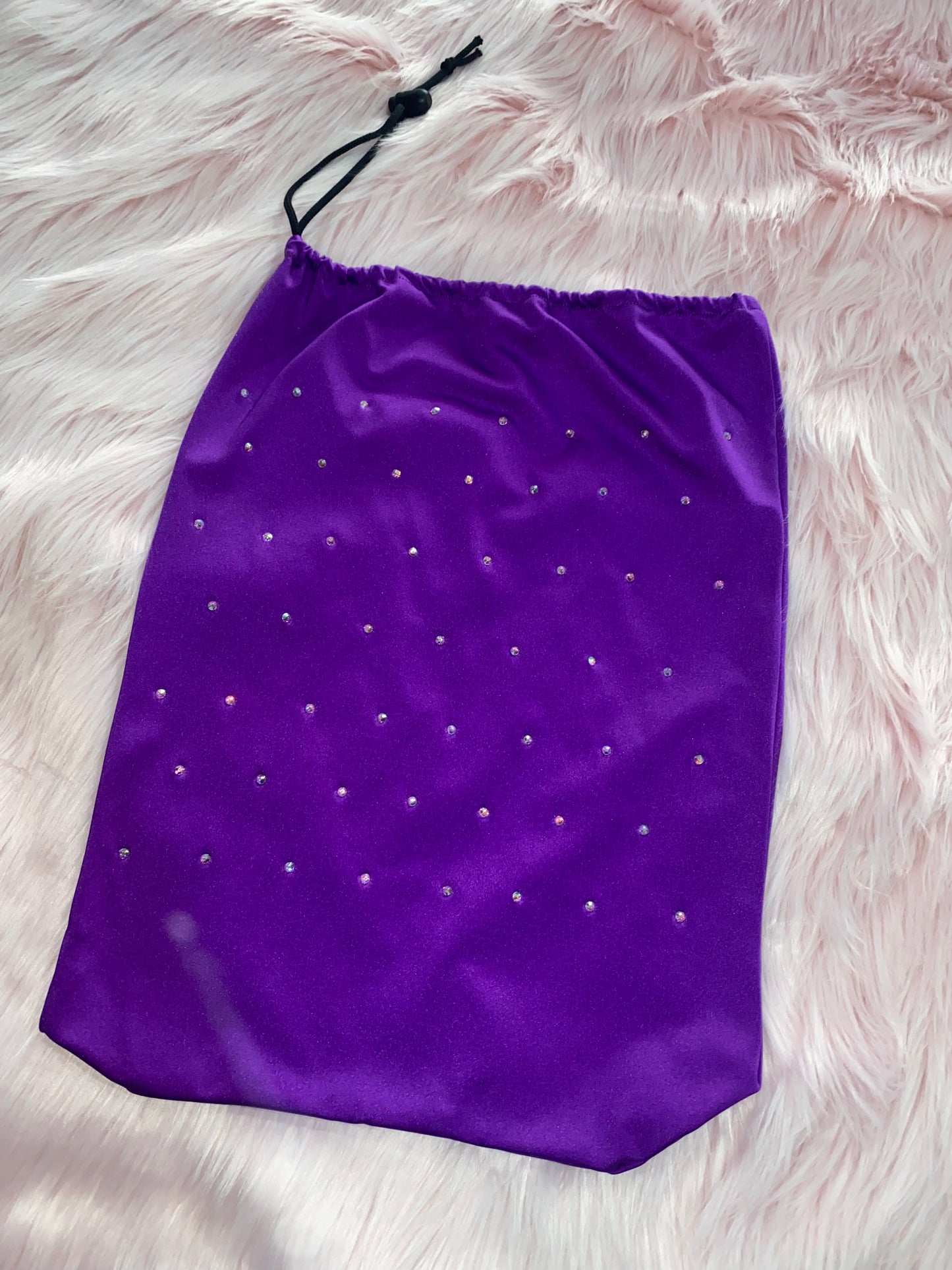 Medium Lycra Rhinestone Embellished Money Bag - Multiple Colors