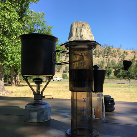 AeroPressing at Devil's Tower, Wyoming