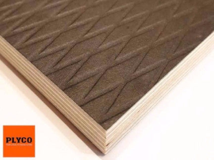 Image of Plyco's architectural Riga Deck pattern finish with a Birch Plywood core.