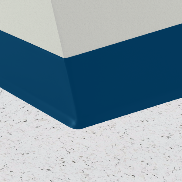 Mannington Burke Wall Base 092 Bright Blue 6 Burkebase Type Tp Rub