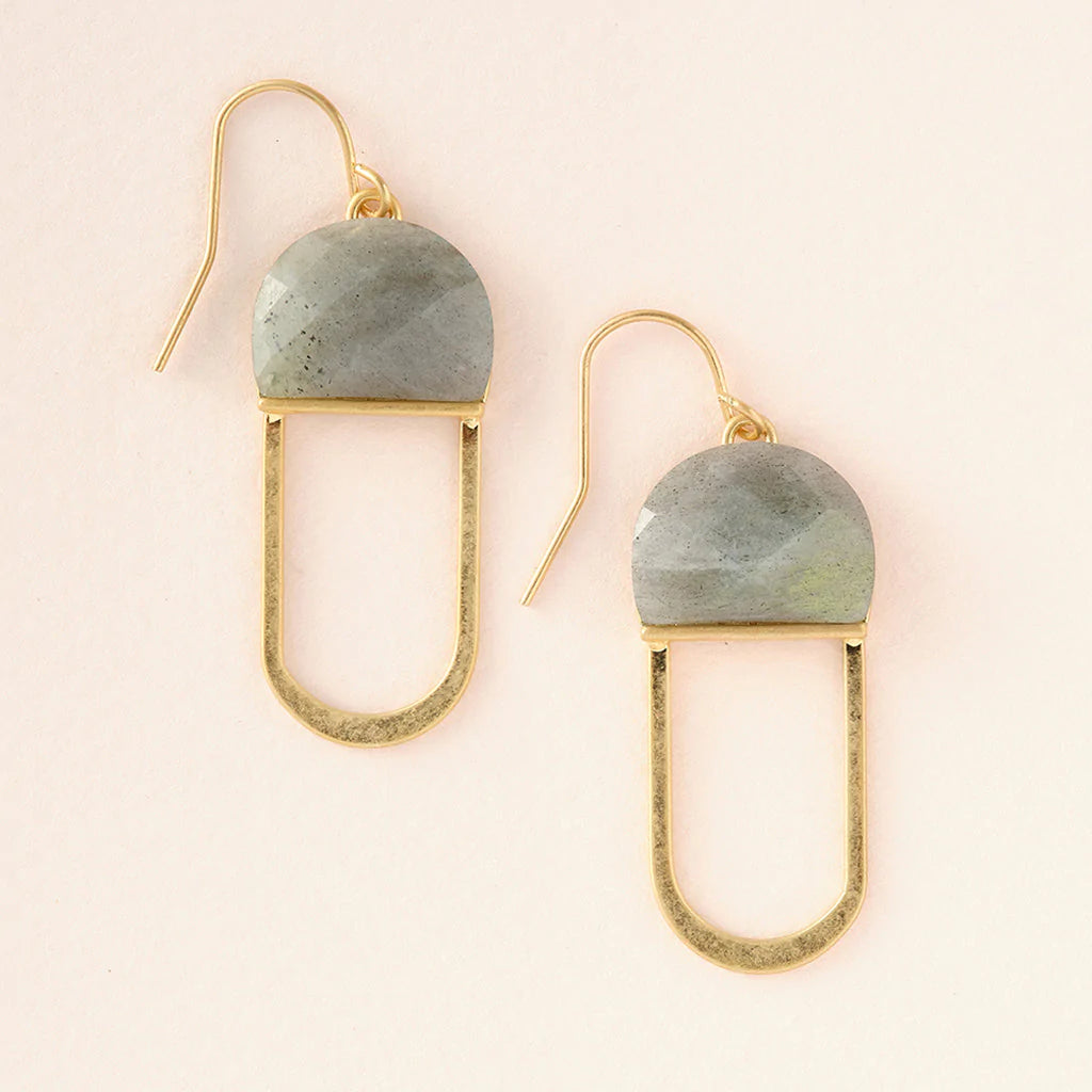 Scout Modern Stone Chandelier Earring Labradorite/Gld