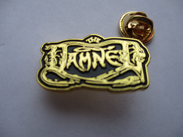 The Damned Black Album Punk Metal Badge Gold Very Few Savage Amusement