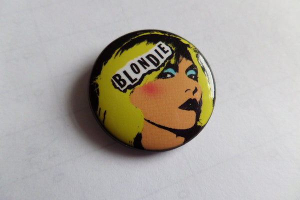 Blondie Full Colour Punk Badge Savage Amusement 9156