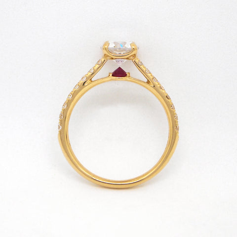 diamond ruby engagement ring