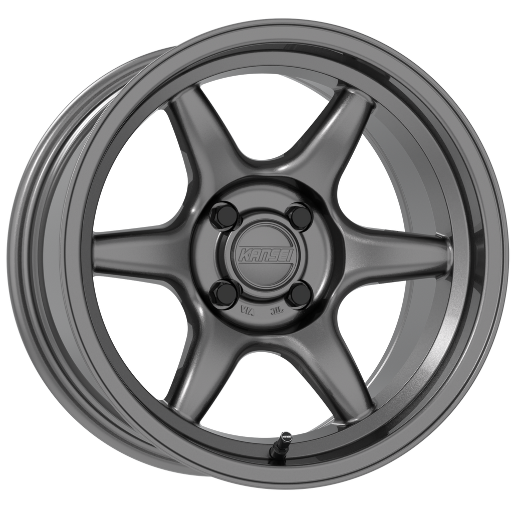 Kansei Tandem Wheel 15x8 0mm 4x100 Gloss Gun Metal Nextgen Tuning